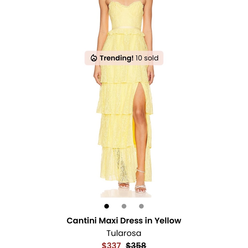 Tularosa Cantini Yellow Maxi Dress XS